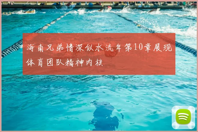 海南兄弟情深似水流年第10章展现体育团队精神内核
