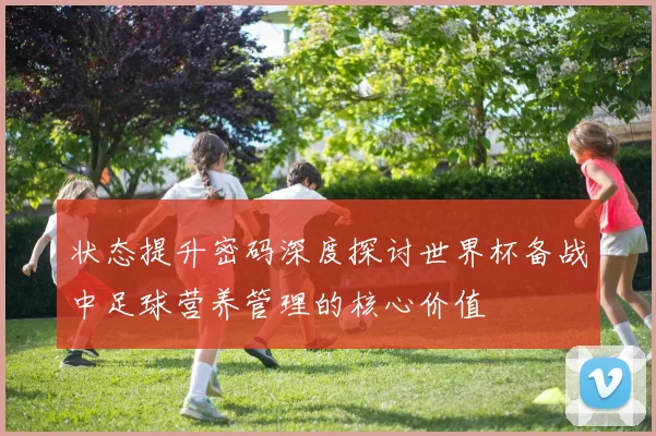 状态提升密码深度探讨世界杯备战中足球营养管理的核心价值